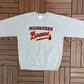 Milwaukee Braves Graphic Crewneck | Size Large | Vintage 1980s MLB Baseball Grey Sweater | Made in USA |