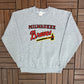 Milwaukee Braves Graphic Crewneck | Size Large | Vintage 1980s MLB Baseball Grey Sweater | Made in USA |