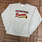 Milwaukee Braves Graphic Crewneck | Size Large | Vintage 1980s MLB Baseball Grey Sweater | Made in USA |