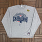 New England Patriots AFC Champions 2003 Graphic Tee | Size Large | Vintage 2000s NFL Football Grey T-Shirt |