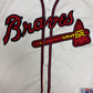 Atlanta Braves Stitched Baseball Jersey | Size Large | Vintage 1990s MLB Baseball White Jersey |