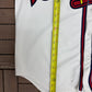 Atlanta Braves Stitched Baseball Jersey | Size Large | Vintage 1990s MLB Baseball White Jersey |