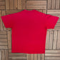 Maiwa Handprints Graphic Tee | Size Large | Vintage 1990s Promotional Red T-Shirt |