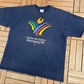 Winnipeg Pan-Am Games '99 Graphic Tee | Size XX-Large | Vintage 1990s Promotional Blue T-Shirt |