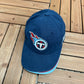 Tennessee Titans Embroidered Graphic Hat | Strap Back | Vintage 1990s NFL Football Blue Cap |