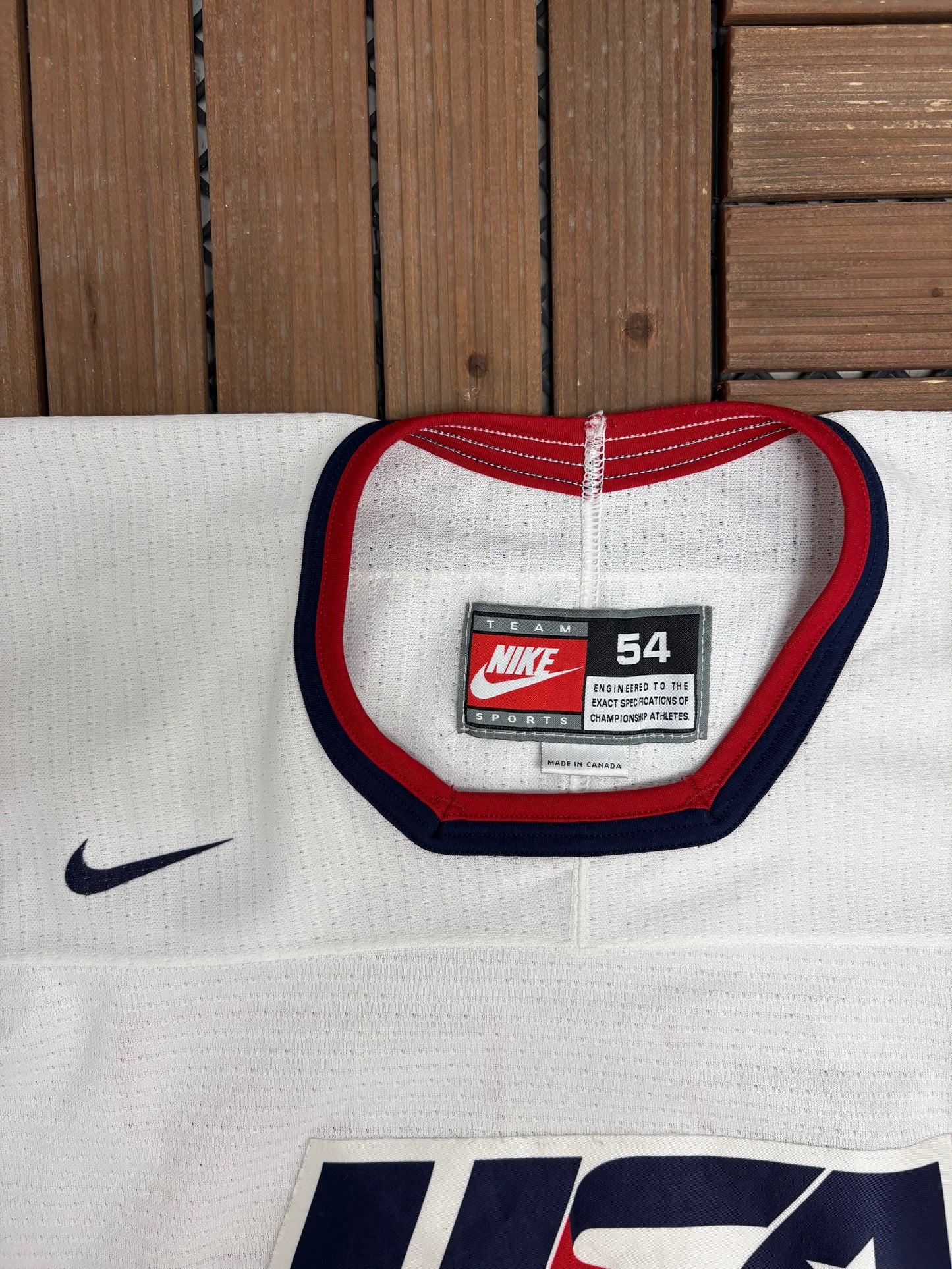 Team USA Matt Grzelcyk Hockey Jersey | Size X-Large | Vintage 2000s NHL Hockey White Jersey |