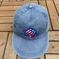 Rochester Americans Embroidered Graphic Hat | Metal Clasp | Vintage 2000s AHL Hockey Blue Cap |