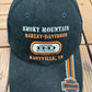 Smoky Mountains Harley Davidson Graphic Hat | Strap Back | Vintage 2000s Biker Motorcycle Black Cap |