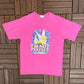 Tinkerbell I'm Not Perfect But I'm Close Graphic Tee | Size Medium | Vintage 1990s Disney Pink T-Shirt |