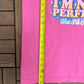 Tinkerbell I'm Not Perfect But I'm Close Graphic Tee | Size Medium | Vintage 1990s Disney Pink T-Shirt |