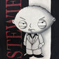 Family Guy Stewie Griffin Scarface Graphic Tee | Size Medium | Vintage 2000s Promotional Black T-Shirt |