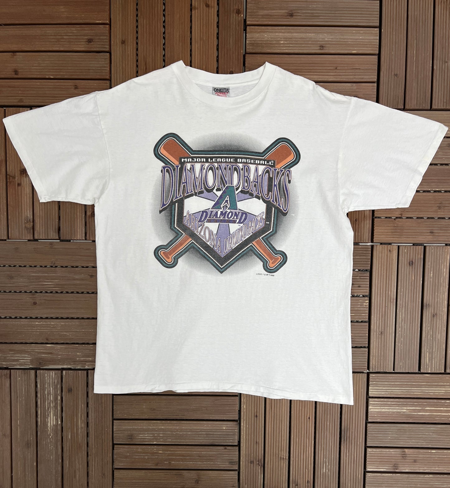 Arizona Diamondbacks Graphic Tee | Size X-Large | Vintage 1990s MLB Baseball White T-Shirt |