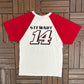 Tony Stewart NASCAR Graphic Tee | Size Medium | Vintage 2000s Racing White T-Shirt |
