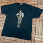 Rod Stewart Rockin' In The Round Graphic Tee | Size X-Large | Vintage 2000s Rock Black T-Shirt |