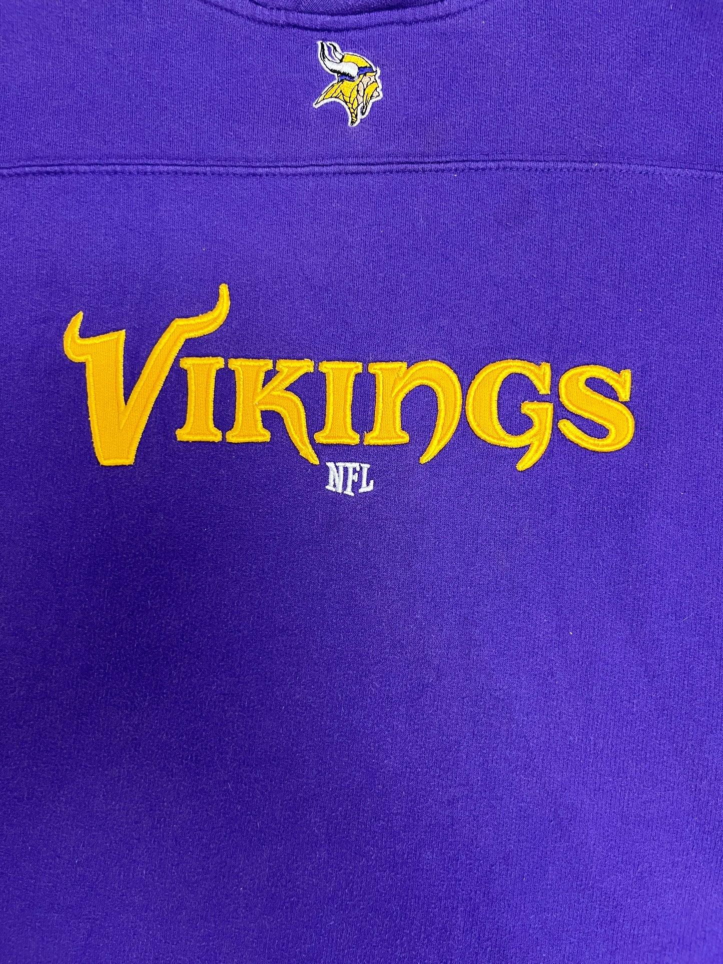 Minnesota Vikings Graphic Crewneck | Size X-Large | Vintage 2000s NFL Football Purple Sweater |