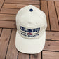 Columbus Blue Jackets Graphic Hat | Strap Back | Vintage 2000s NHL Hockey Beige Cap |