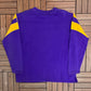 Minnesota Vikings Graphic Crewneck | Size X-Large | Vintage 2000s NFL Football Purple Sweater |