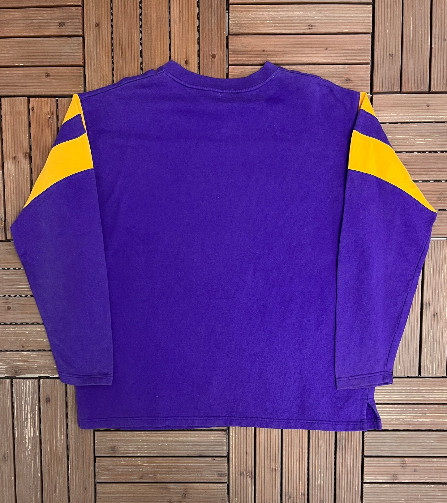 Minnesota Vikings Graphic Crewneck | Size X-Large | Vintage 2000s NFL Football Purple Sweater |