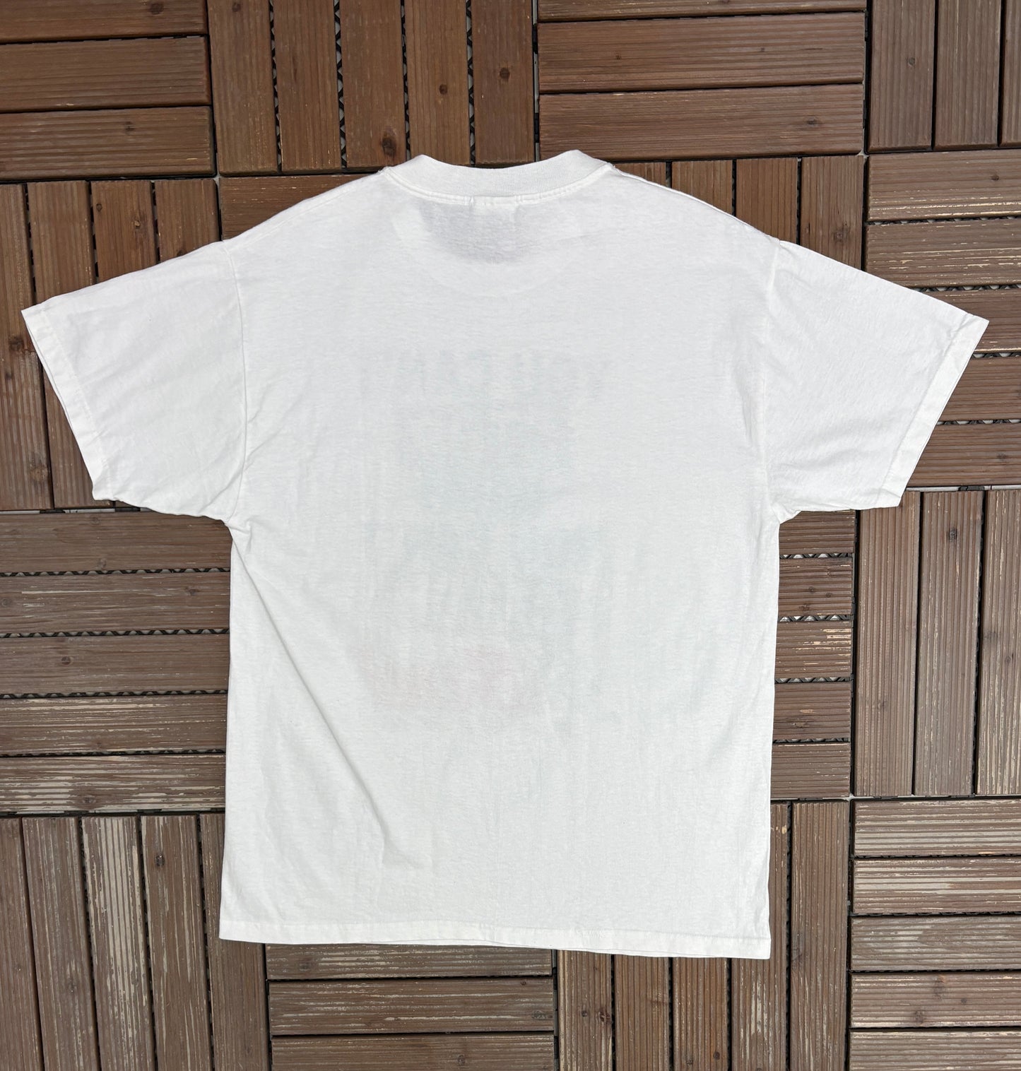 You Can't Stop What You Can't Catch Bud Racing Graphic Tee | Size Large | Vintage 2000s White NASCAR Racing T-Shirt |