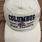 Columbus Blue Jackets Graphic Hat | Strap Back | Vintage 2000s NHL Hockey Beige Cap |