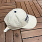 Columbus Blue Jackets Graphic Hat | Strap Back | Vintage 2000s NHL Hockey Beige Cap |