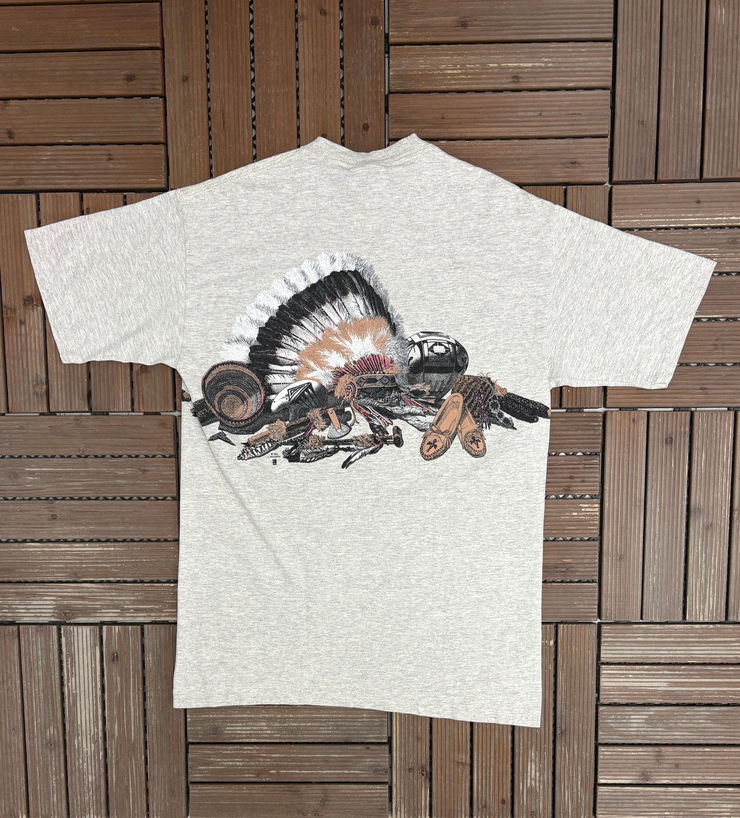 Black Hills, South Dakota Scenic Graphic Tee | Size Large | Vintage 1990s Tourist Grey T-Shirt |