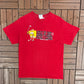 Spongebob Squarepants Hole In One Here I Come Graphic Tee | Size Medium | Vintage 2000s Television Red T-Shirt |