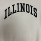 Illinois Fighting Illini Mom Graphic Hoodie | Size Large | Vintage 1990s College White Sweater |