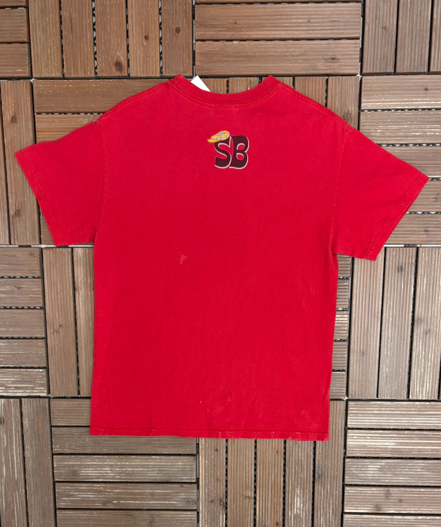 Spongebob Squarepants Hole In One Here I Come Graphic Tee | Size Medium | Vintage 2000s Television Red T-Shirt |