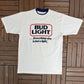 Bud Light Everything Else Is Just A Light Graphic Tee | Size X-Large | Vintage 1990s Alcohol Promotional White T-Shirt |