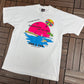 I Survived Parasailing And Jet Ski Graphic Tee | Size Large | Vintage 1990s Promotional White T-Shirt |