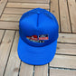 Ford Trucks Embroidered Graphic Hat | Snap Back | Vintage 1990s Racing Blue Cap |