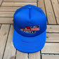 Ford Trucks Embroidered Graphic Hat | Snap Back | Vintage 1990s Racing Blue Cap |