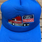 Ford Trucks Embroidered Graphic Hat | Snap Back | Vintage 1990s Racing Blue Cap |