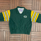 Green Bay Packers Graphic Windbreaker | Size X-Large | Vintage 1990s NFL Football Green Jacket |