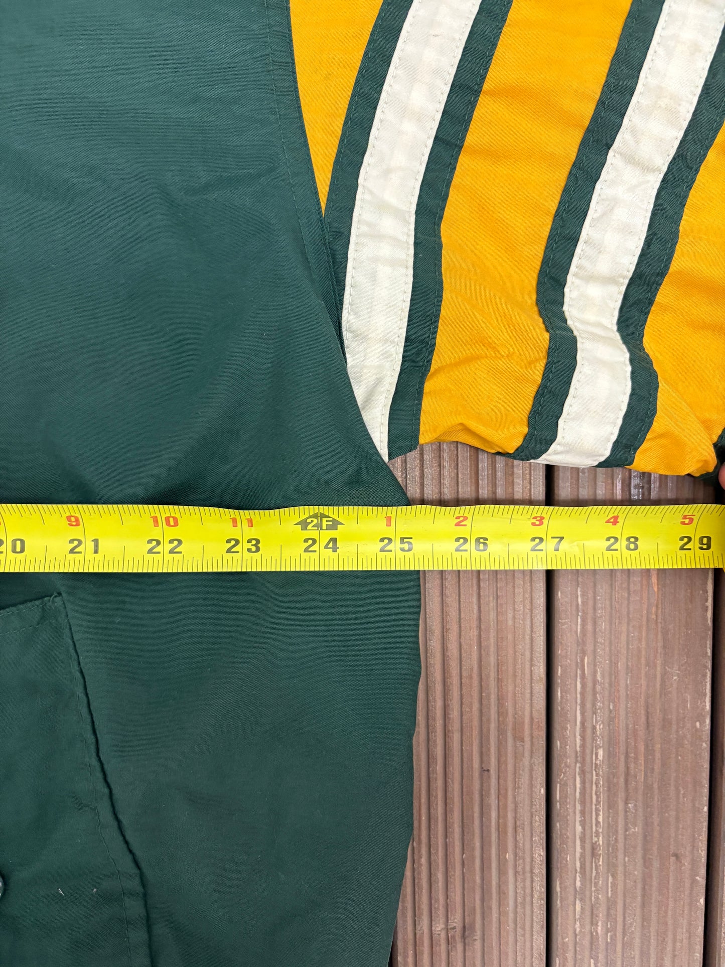 Green Bay Packers Graphic Windbreaker | Size X-Large | Vintage 1990s NFL Football Green Jacket |
