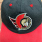 Ottawa Senators Embroidered Graphic Hat | Snap Back | Vintage 1990s Sports Specialties NHL Hockey Black Cap |