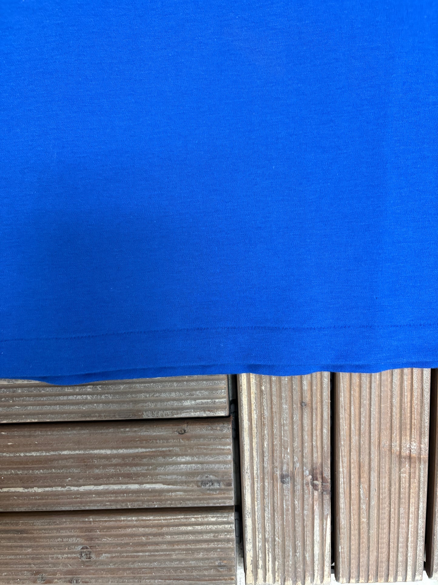 Grand Prix International Embroidered Graphic Tee | One Size Fits All | Vintage 1990s Racing Blue T-Shirt|