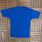 Grand Prix International Embroidered Graphic Tee | One Size Fits All | Vintage 1990s Racing Blue T-Shirt|