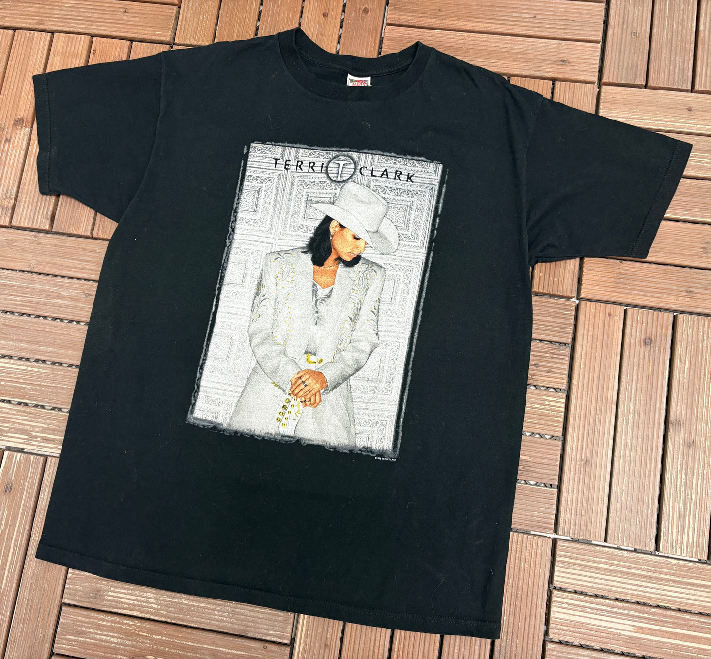 Terri Clark "How I Feel" Tour 1999 Graphic Tee | Size X-Large | Vintage 1990s Country Music Black T-Shirt |