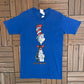 Cat In The Hat Dr. Seuss Graphic Tee | Size Bigger | Vintage 1990s Single Stitch Blue T-Shirt |