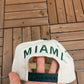 Miami Hurricanes Graphic Hat | Snap Back | Vintage 1990s College Sports Grey Cap |