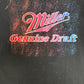 Miller Genuine Draft Graphic Tee | Size X-Large | Vintage 1990s Alcohol Promotional Black T-Shirt |
