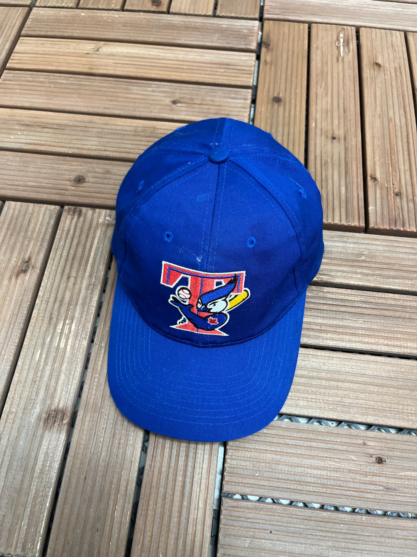 Toronto Blue Jays Embroidered Hat | Strap Back | Vintage 2000s MLB Baseball Blue Cap |