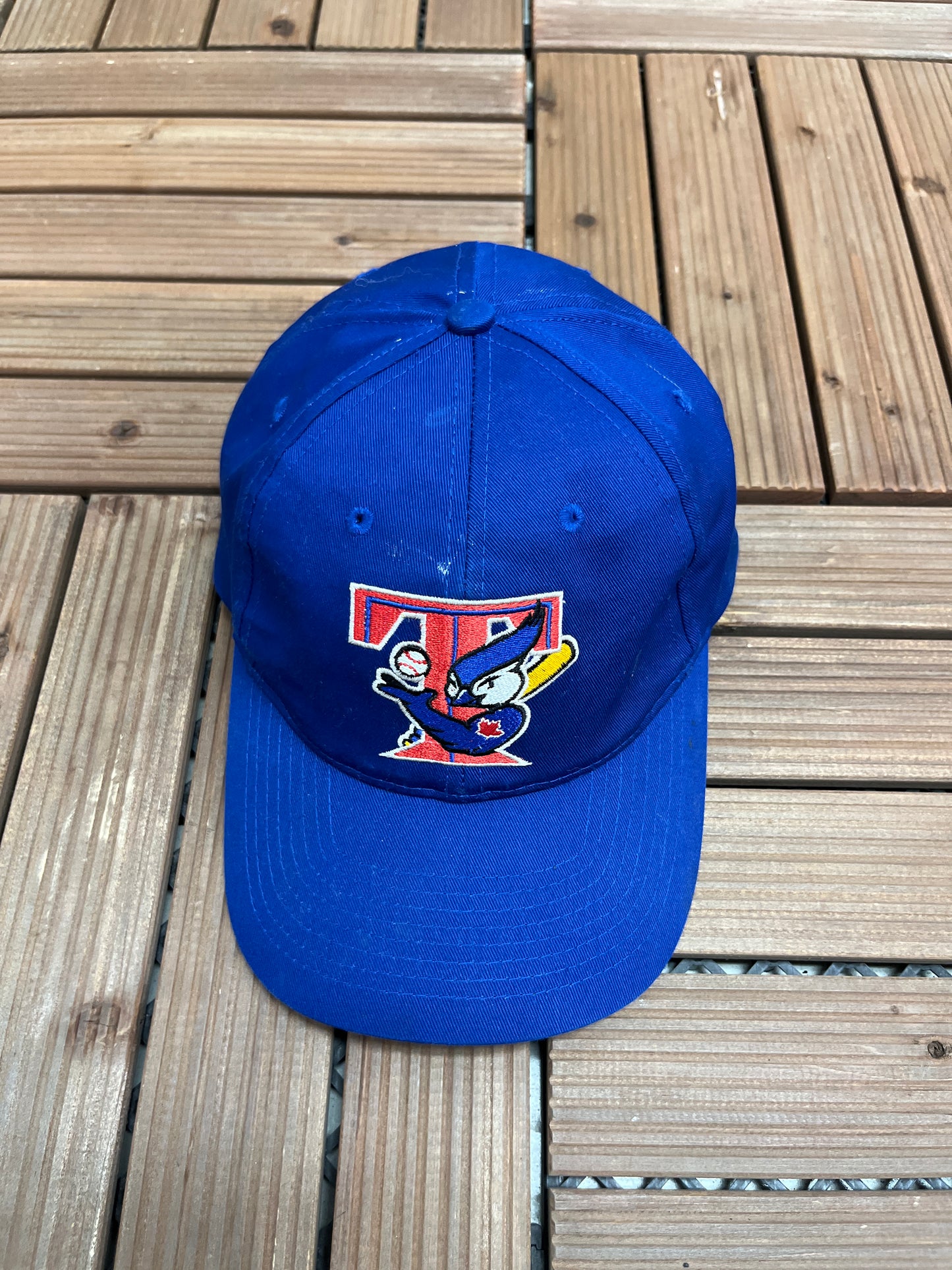 Toronto Blue Jays Embroidered Hat | Strap Back | Vintage 2000s MLB Baseball Blue Cap |