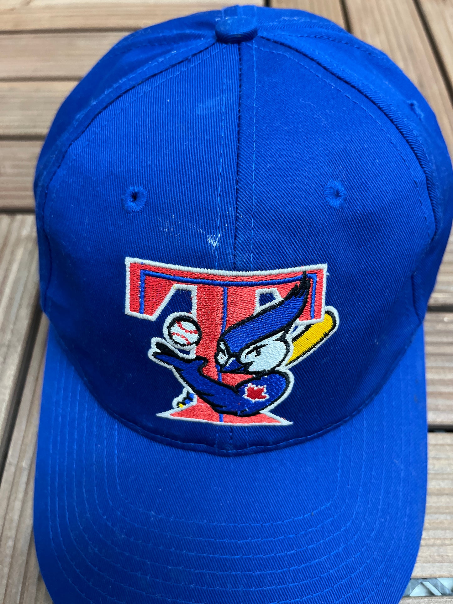 Toronto Blue Jays Embroidered Hat | Strap Back | Vintage 2000s MLB Baseball Blue Cap |