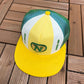 Minnesota North Stars Stitched Graphic Hat | Snap Back | Vintage 1990s NHL Hockey Yellow Cap |