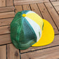 Minnesota North Stars Stitched Graphic Hat | Snap Back | Vintage 1990s NHL Hockey Yellow Cap |