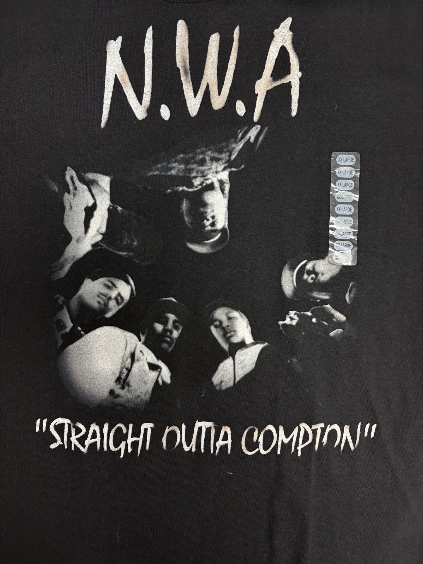 N.W.A. Straight Outta Compton Graphic Tee | Size XX-Large | Vintage 2000s Rap Music Black T-Shirt |