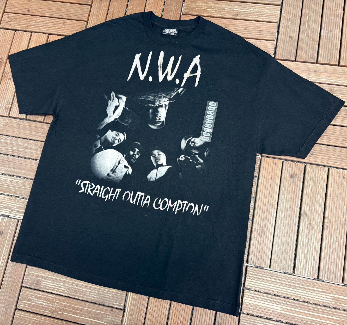 N.W.A. Straight Outta Compton Graphic Tee | Size XX-Large | Vintage 2000s Rap Music Black T-Shirt |